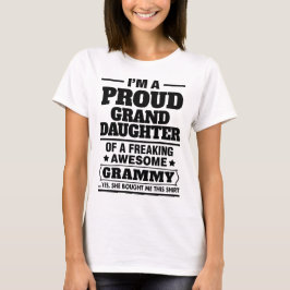Camiseta Neta orgulhosa de A que Freaking Grammy