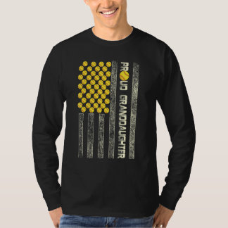 Camiseta Neta Orgulhosa Feminina Bandeira Americana Softbol