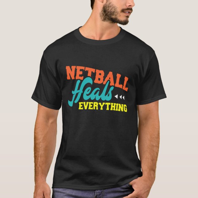 Camiseta Netball Cabeça Tudo (Frente)