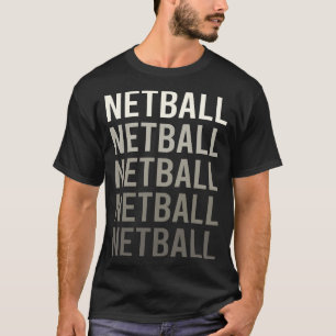 Camiseta Netball com gradiente branco