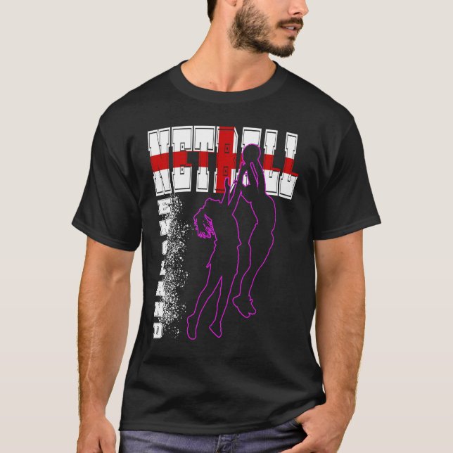 Camiseta Netball da Equipe Mundial da Inglaterra (Frente)