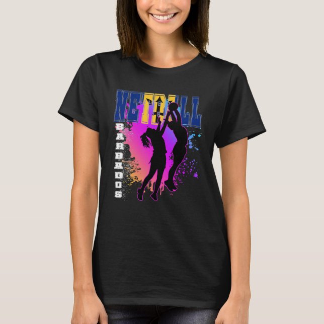 Camiseta Netball de Barbados (Frente)