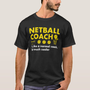 Camiseta Netball de Definição de Treinador Esporte 1