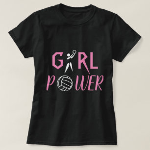 Camiseta Netball do poder da menina do divertimento