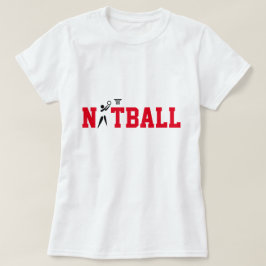 Camiseta Netball do tema do clipart do jogador do GS do