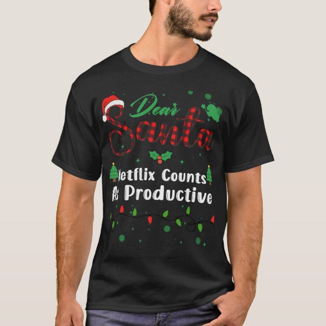 Camiseta Netflix Conta Como Correspondência Produtiva de Na (Frente)