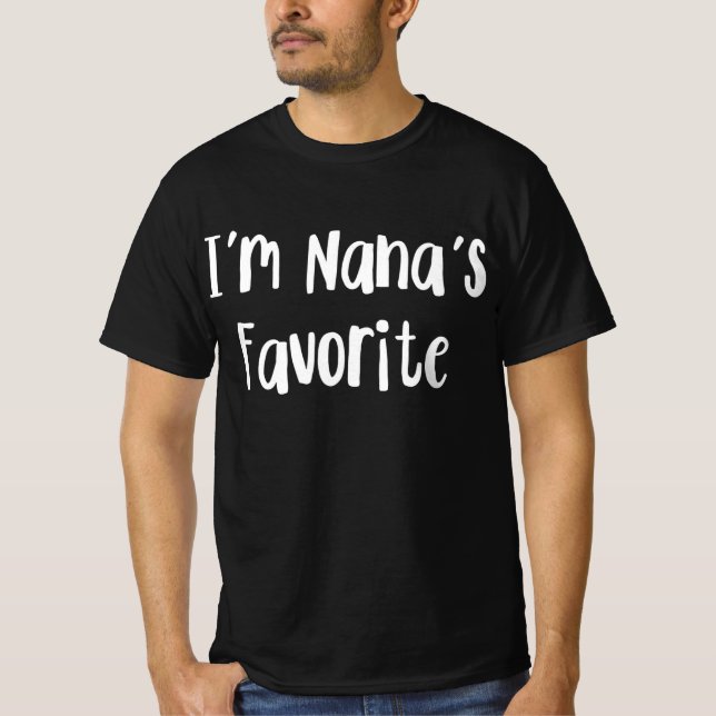 Camiseta neto engraçado | Sou a favorita da Nana (Frente)