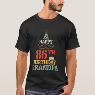 Camiseta Neto Neta Feliz 86º Aniversário Avô