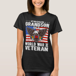 Camiseta Neto Orgulhoso De Um Veterano Da Segunda Guerra Mu