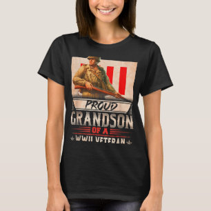 Camiseta neto Orgulhoso De Um Veterano Wwii