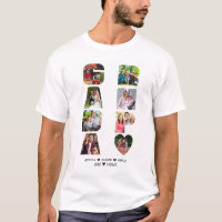 NETOS de Colagem de Fotografias GRANDPA Nome Letra