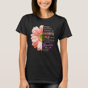 Camiseta Netos São O Meu Dia de as mães De Avó Favorito Fl
