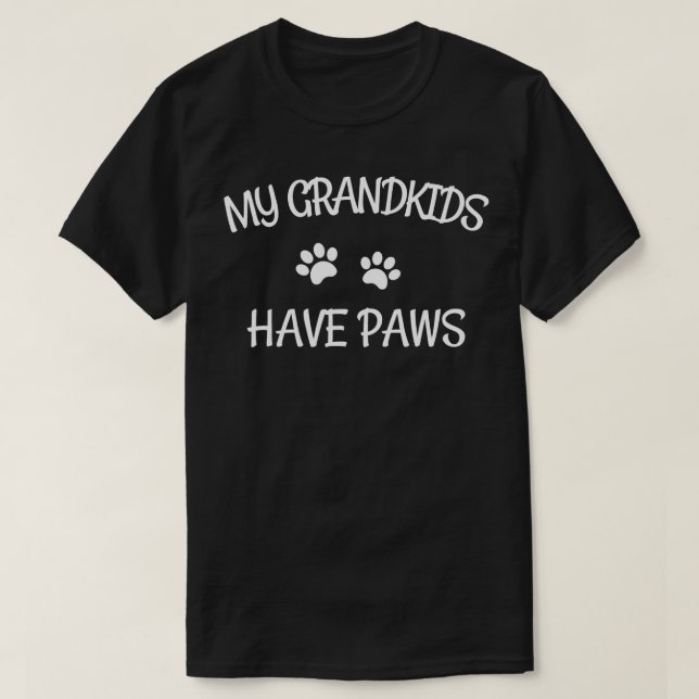 Camiseta Netos Têm Patas Engraçadas Cachorro Gato Presente  (Frente do Design)