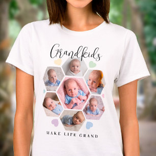 Camiseta Netos Tornam a Vida Grandiosa Colagem de 7 Fotos P