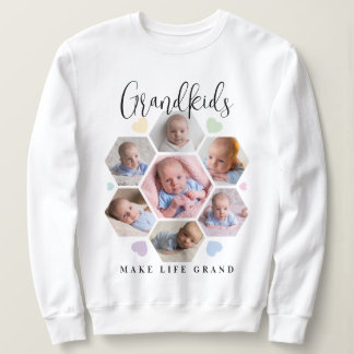 Camiseta Netos Tornam a Vida Grandiosa Colagem de Fotos