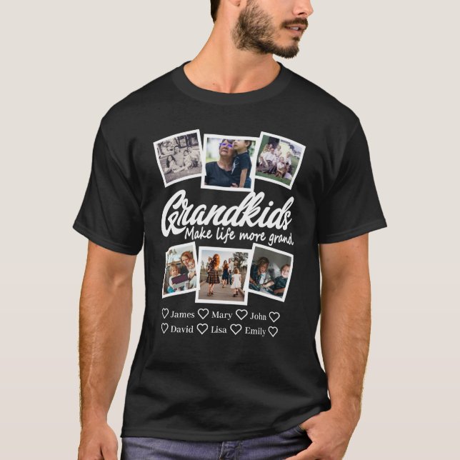 Camiseta Netos tornam a vida mais grandiosa 6 Fotografias e (Frente)