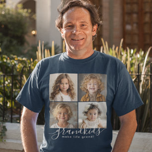 Camiseta Netos Tornam a Vida Mais Linda 4 Colagem de Fotos