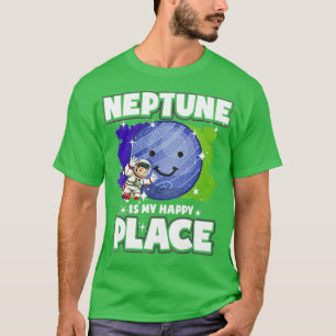 Camiseta Netuno É Meu Lugar Feliz