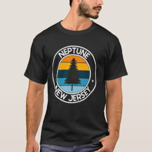 Camiseta Netuno Nova Jersey NJ EUA Orgulho da Cidade Retro