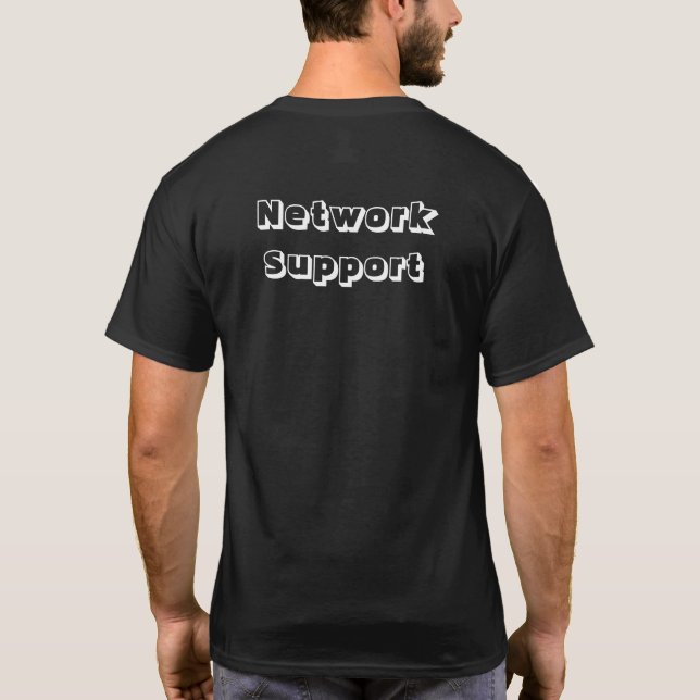 Camiseta network support (Verso)