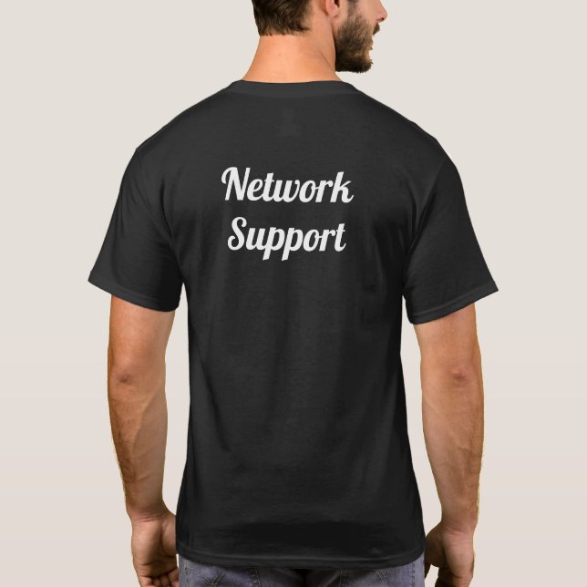 Camiseta network support (Verso)