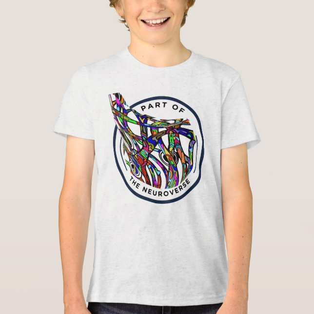 Camiseta Neuro diversity autismo cérebro único (Frente)