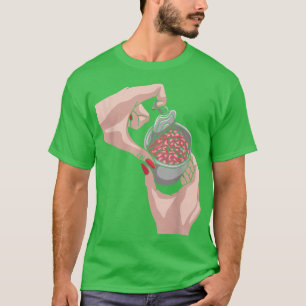 Camiseta Neuro oculto no cérebro Gótico Emo Punk Gothic Men