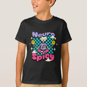 Camiseta Neuro Spicy Adhd Autismo Sensibilização Retro Groo