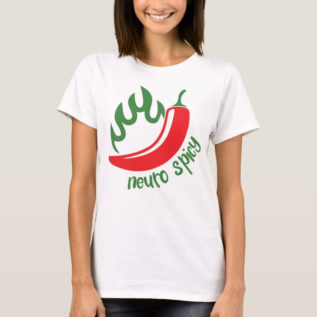 Camiseta Neuro spicy - neurodiversity tee chili (Frente)