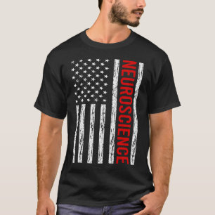 Camiseta Neurocientista da Neurociência dos EUA Flag
