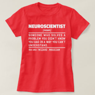 Camiseta Neurocientista Professor de Ciência Noun Neurociên