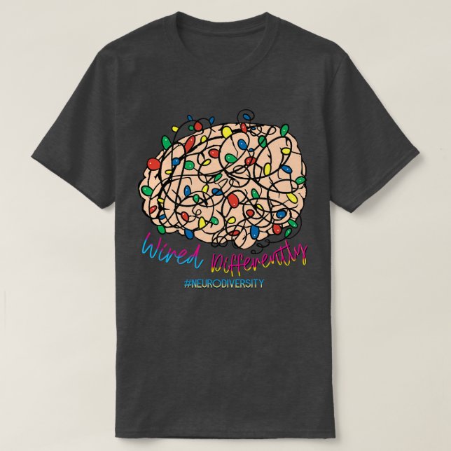 Camiseta Neurodivergência I com Fio Diferente (Frente do Design)