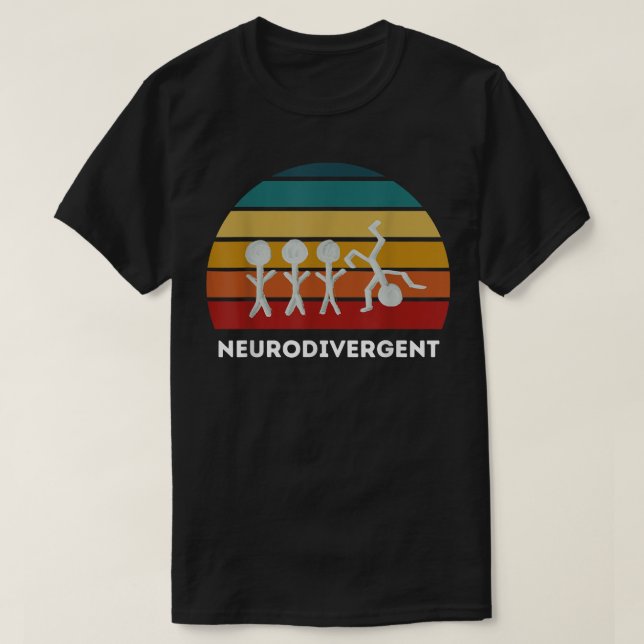 Camiseta Neurodivergent  ADHD  (Frente do Design)