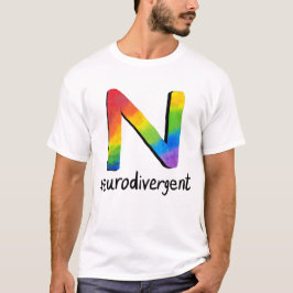Camiseta Neurodivergente (Rainbow Tie-Dye N)