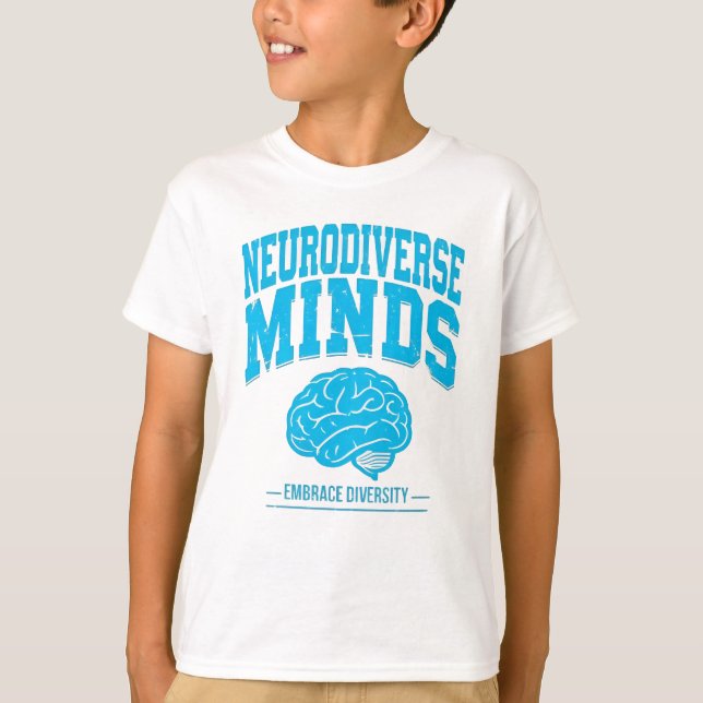 Camiseta Neurodiverse Minds Brain Graphic  (Frente)