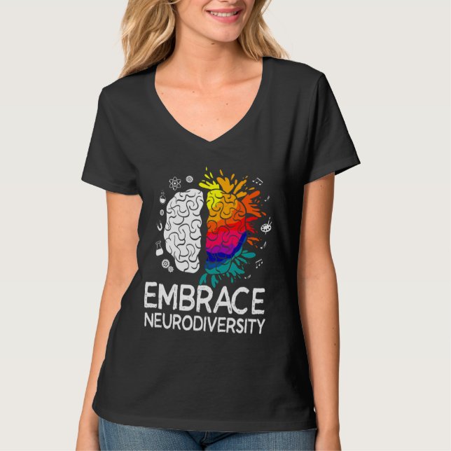 Camiseta NeuroDiversidade Abraça Autismo Adhd Asd (Frente)