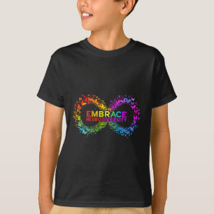 Camiseta Neurodiversidade Abrace Adhd Autismo Asd Borboleta