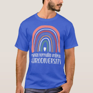 Camiseta Neurodiversidade Arco-Íris Autismo Neurodivergente