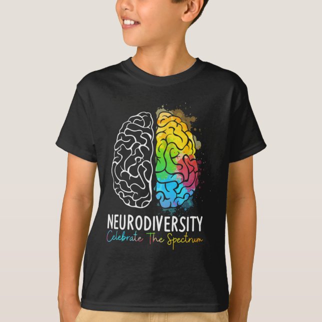 Camiseta Neurodiversidade - Autismo Espectro Asd Adhd Arco- (Frente)
