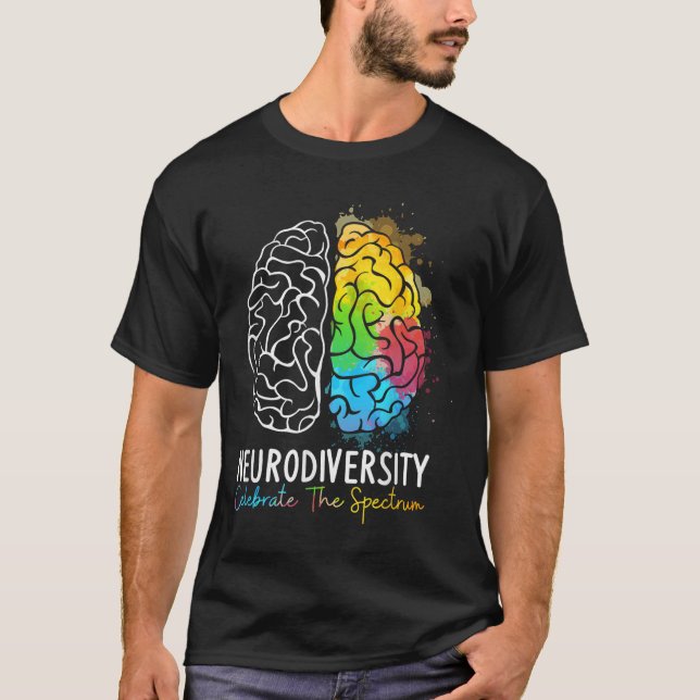 Camiseta Neurodiversidade - Autismo Espectro Asd Adhd Arco- (Frente)