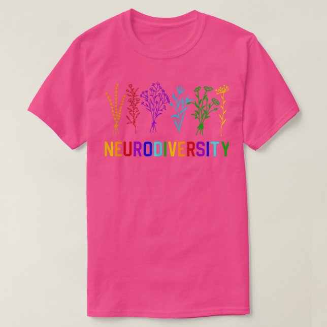 Camiseta Neurodiversidade Autismo Sensibilização ADHD Fluxo (Frente do Design)