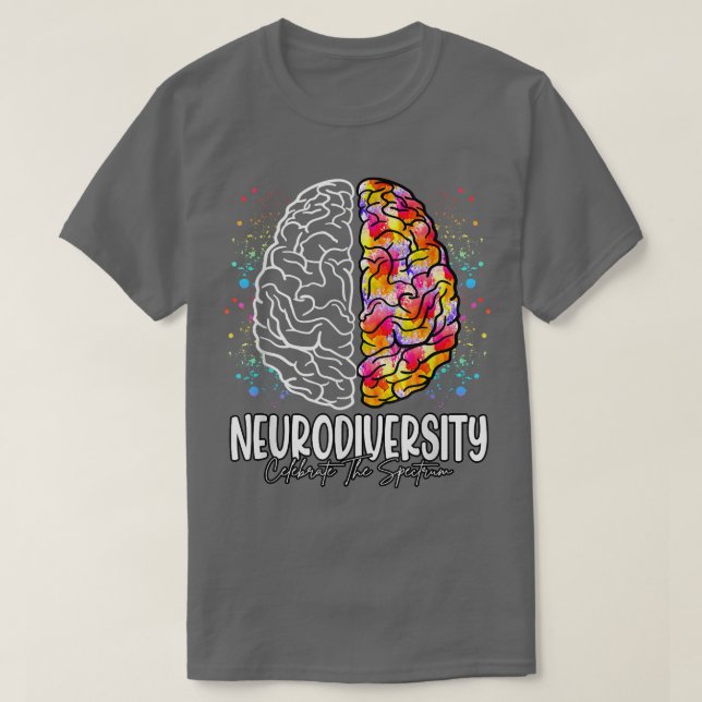 Camiseta Neurodiversidade Celebra o Espectro (Frente do Design)