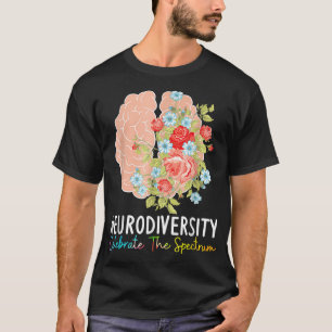 Camiseta Neurodiversidade celebra o espectro ADHD Brain A