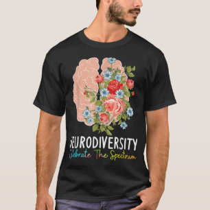 Camiseta Neurodiversidade celebra o espectro ADHD Brain A