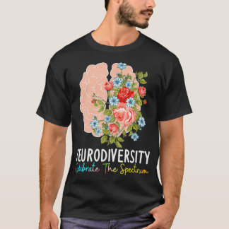 Camiseta Neurodiversidade celebra o espectro ADHD Brain A