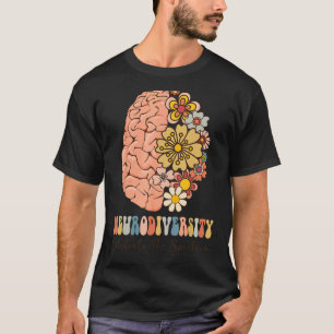 Camiseta Neurodiversidade celebra o espectro Cérebro Autism