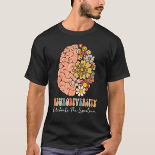 Camiseta Neurodiversidade celebra o espectro Cérebro Autism