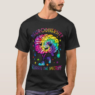 Camiseta Neurodiversidade Cérebro Autismo Sensibilização e 