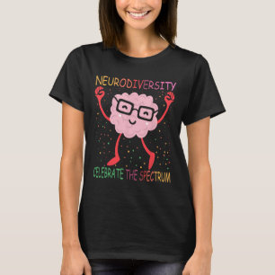Camiseta Neurodiversidade Cérebro Autismo Sensibilização e