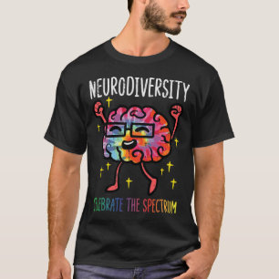 Camiseta Neurodiversidade Cérebro Autismo Sensibilização e 